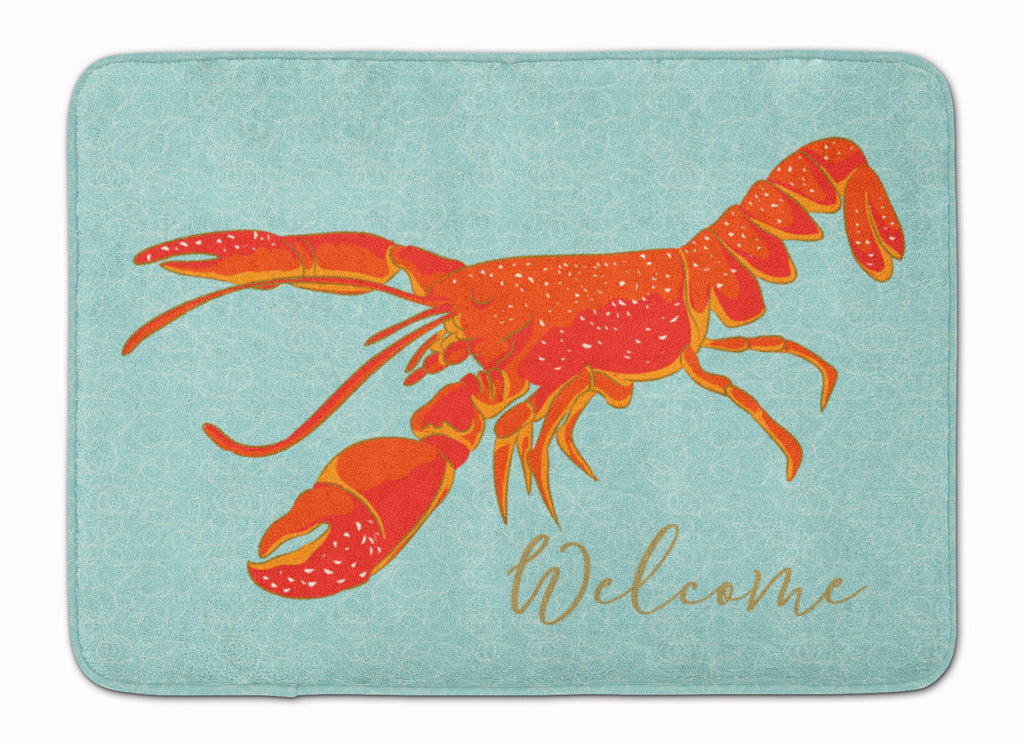 Lobster Welcome Memory Foam Kitchen Mat Machine Washable Anti-Fatigue Cushion Comfort Bath or Kitchen Rug