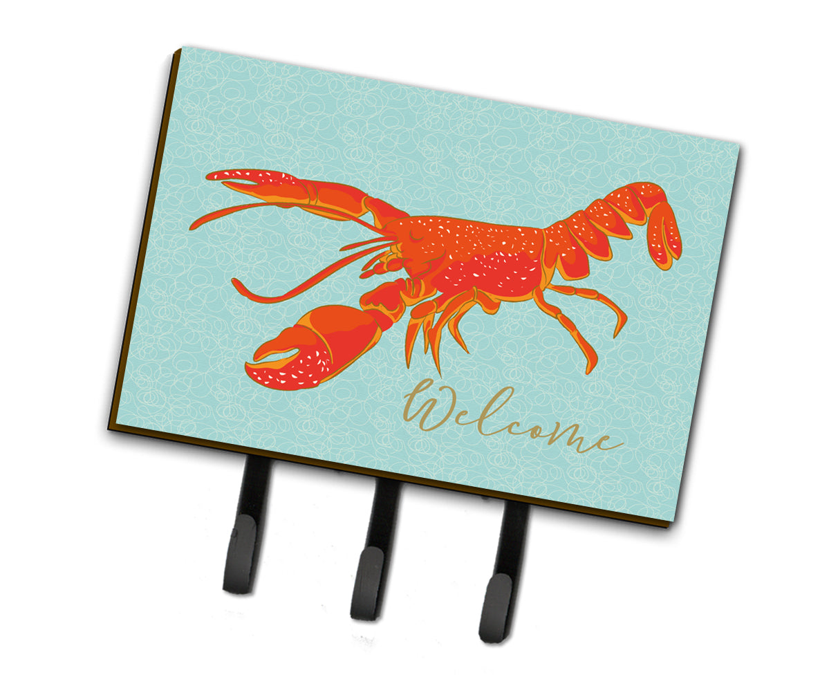 Lobster Welcome Leash or Key Holder Wall Hooks, Coat Rack Wall Mount, for Hanging Keys, Towels, Aprons, Leashes