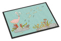 Flamingo Underwater Doormat Indoor Outdoor 18H X 27W Front Door Mat Rugs for Entryway, Non Slip Washable