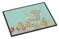 Frog Fish Scene Doormat Indoor Outdoor 18H X 27W Front Door Mat Rugs for Entryway, Non Slip Washable