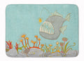 Frog Fish Scene Memory Foam Kitchen Mat Machine Washable Anti-Fatigue Cushion Comfort Bath or Kitchen Rug