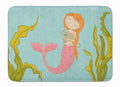 Mermaid and Cat Underwater Memory Foam Kitchen Mat Machine Washable Anti-Fatigue Cushion Comfort Bath or Kitchen Rug