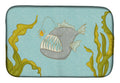 Frog Fish Dish Drying Mat Absorbent Dish Drying Mat Pad for Kitchen Counter Dish Drainer Mat for Countertop, 14 x 21", Multicolor