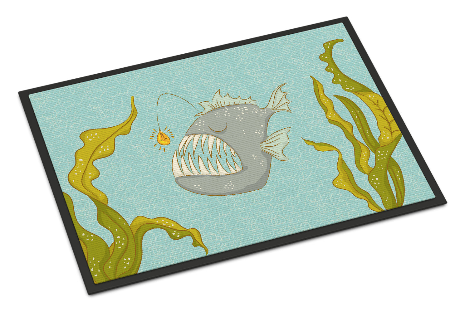 Frog Fish Doormat Indoor Outdoor 24H X 36W Front Door Mat Rugs for Entryway, Non Slip Washable Low Pile,