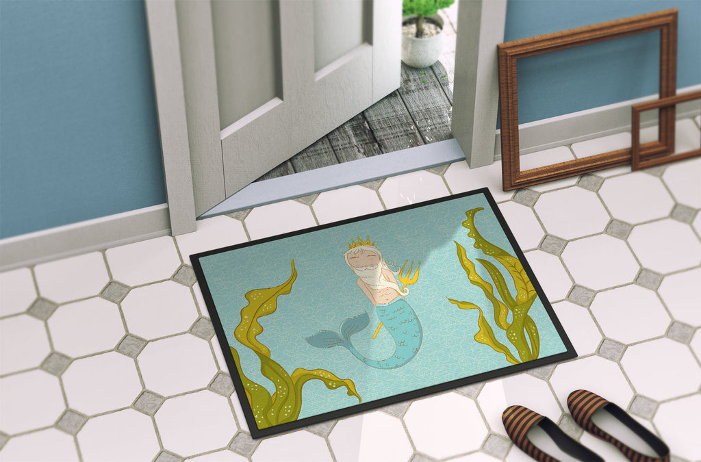 Neptune Merman Doormat Indoor Outdoor 18H X 27W Front Door Mat Rugs for Entryway, Non Slip Washable