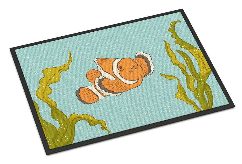 Clown Fish Doormat Indoor Outdoor 24H X 36W Front Door Mat Rugs for Entryway, Non Slip Washable Low Pile,