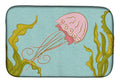 Jelly Fish Dish Drying Mat Absorbent Dish Drying Mat Pad for Kitchen Counter Dish Drainer Mat for Countertop, 14 x 21", Multicolor