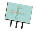 Seahorse Welcome Leash or Key Holder Wall Hooks, Coat Rack Wall Mount, for Hanging Keys, Towels, Aprons, Leashes