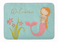 Mermaid with Cat Welcome Memory Foam Kitchen Mat Machine Washable Anti-Fatigue Cushion Comfort Bath or Kitchen Rug