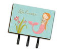Mermaid with Cat Welcome Leash or Key Holder Wall Hooks, Coat Rack Wall Mount, for Hanging Keys, Towels, Aprons, Leashes