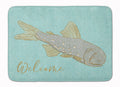 Fish Welcome Memory Foam Kitchen Mat Machine Washable Anti-Fatigue Cushion Comfort Bath or Kitchen Rug