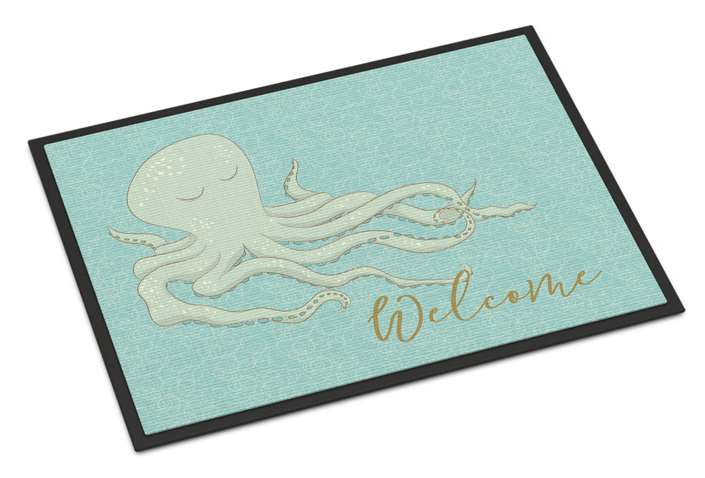 Octopus Welcome Doormat Indoor Outdoor 24H X 36W Front Door Mat Rugs for Entryway, Non Slip Washable Low Pile,