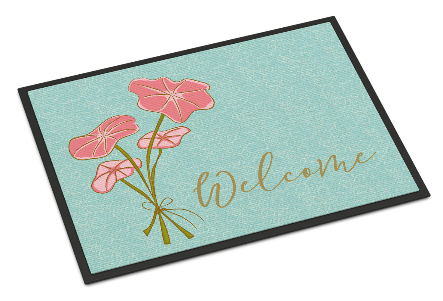 Bunch of Flowers Welcome Doormat Indoor Outdoor 18H X 27W Front Door Mat Rugs for Entryway, Non Slip Washable