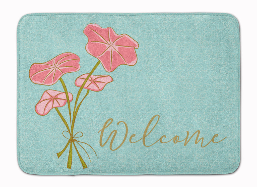 Bunch of Flowers Welcome Memory Foam Kitchen Mat Machine Washable Anti-Fatigue Cushion Comfort Bath or Kitchen Rug