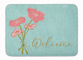 Bunch of Flowers Welcome Memory Foam Kitchen Mat Machine Washable Anti-Fatigue Cushion Comfort Bath or Kitchen Rug