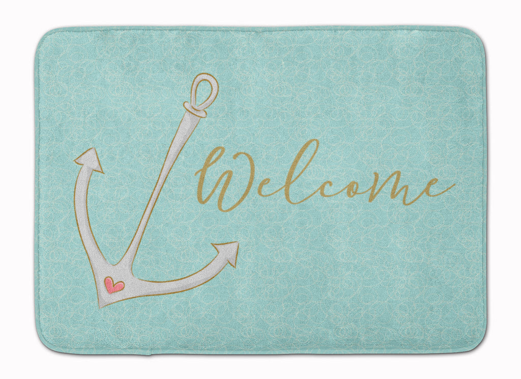 Anchor Welcome Memory Foam Kitchen Mat Machine Washable Anti-Fatigue Cushion Comfort Bath or Kitchen Rug