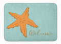 Starfish Welcome Memory Foam Kitchen Mat Machine Washable Anti-Fatigue Cushion Comfort Bath or Kitchen Rug
