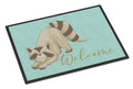 Raccoon Welcome Doormat Indoor Outdoor 18H X 27W Front Door Mat Rugs for Entryway, Non Slip Washable