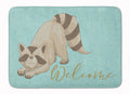 Raccoon Welcome Memory Foam Kitchen Mat Machine Washable Anti-Fatigue Cushion Comfort Bath or Kitchen Rug