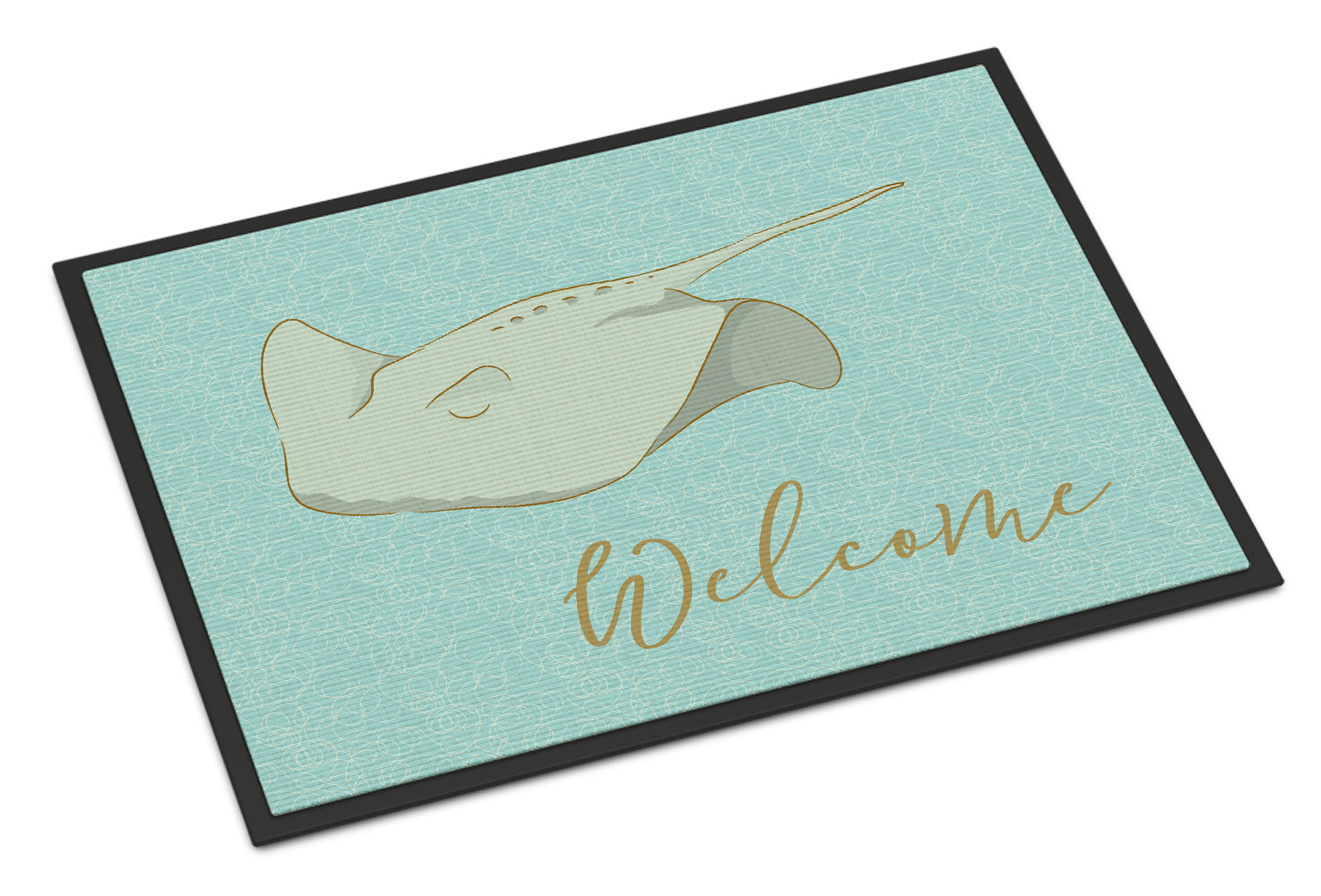 Sting Ray Welcome Doormat Indoor Outdoor 18H X 27W Front Door Mat Rugs for Entryway, Non Slip Washable