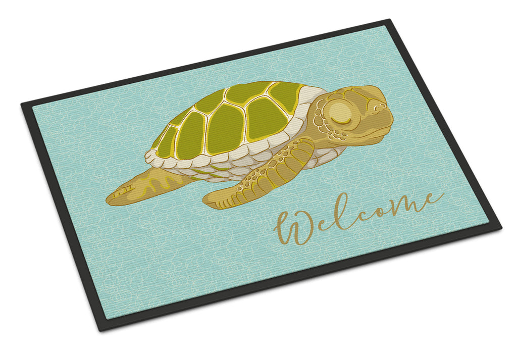 Sea Turtle Welcome Doormat Indoor Outdoor 18H X 27W Front Door Mat Rugs for Entryway, Non Slip Washable