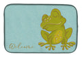 Frog Welcome Dish Drying Mat Absorbent Dish Drying Mat Pad for Kitchen Counter Dish Drainer Mat for Countertop, 14 x 21", Multicolor
