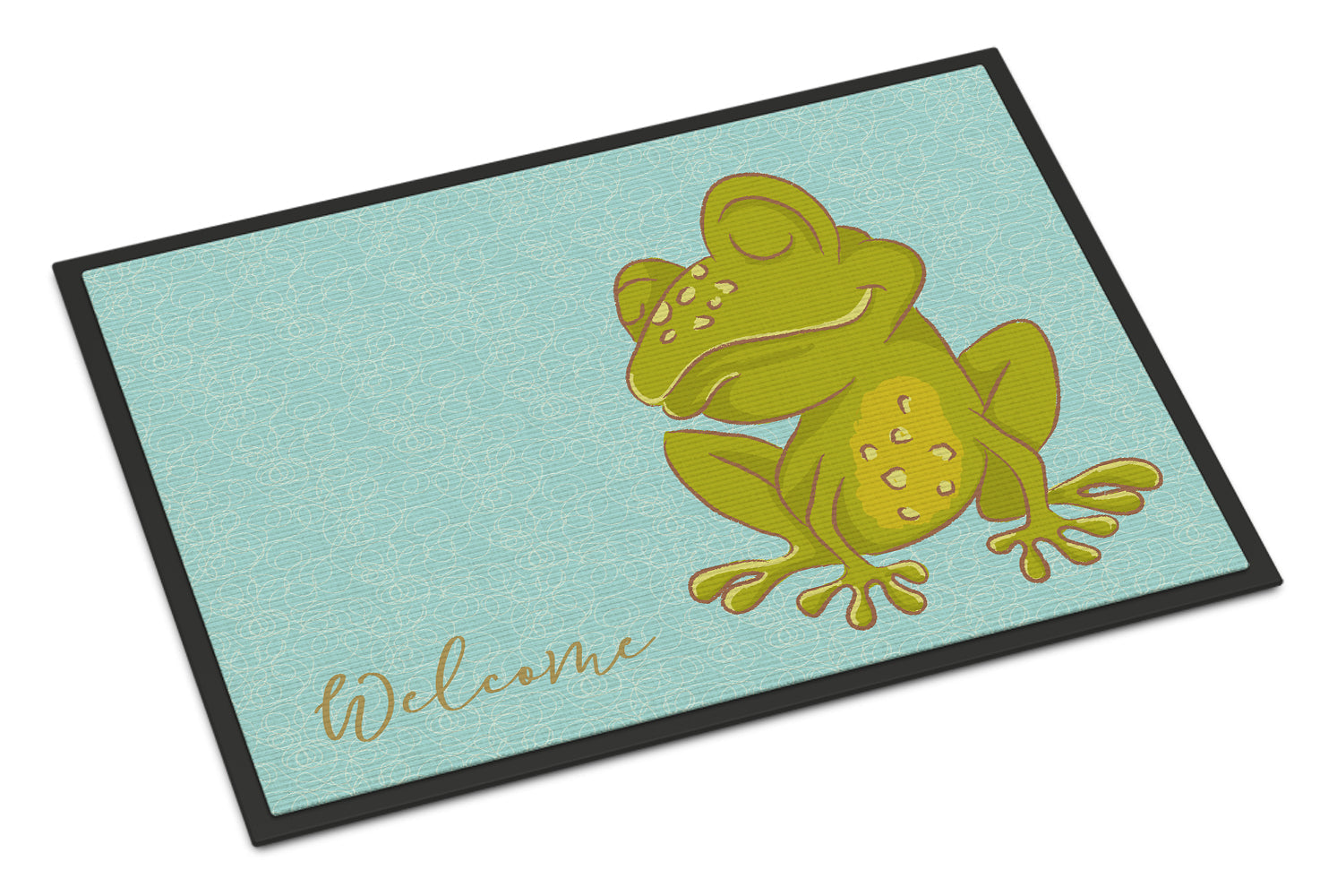 Frog Welcome Doormat Indoor Outdoor 24H X 36W Front Door Mat Rugs for Entryway, Non Slip Washable Low Pile,