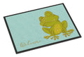 Frog Welcome Doormat Indoor Outdoor 18H X 27W Front Door Mat Rugs for Entryway, Non Slip Washable