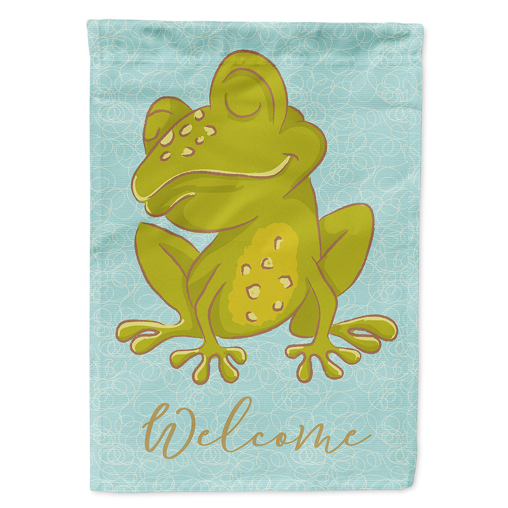 Frog House Flag 28x40 Porch Sleeve Pole Decorative Outside Yard Banner Artwork Wall Hanging, Polyester