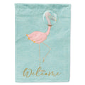 Flamingo Underwater House Flag 28x40 Porch Sleeve Pole Decorative Outside Yard Banner Artwork Wall Hanging, Polyester