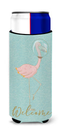Flamingo Underwater Slim Can Hugger , Insulated Foam Hugger for 12 oz Slim Cans, Beer Bottles & Water Bottles, Printed in USA
