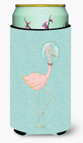 Flamingo Underwater Tall Boy Hugger Can Cooler Sleeve Machine Washable Drink Collapsible Insulator Beverage Insulated Holder