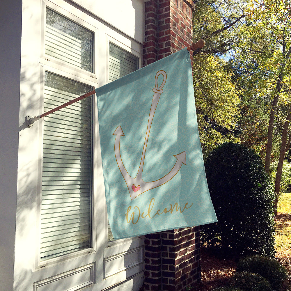 Anchor House Flag 28x40 Porch Sleeve Pole Decorative Outside Yard Banner Artwork Wall Hanging, Polyester