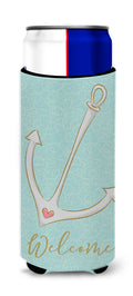 Anchor Slim Can Hugger , Insulated Foam Hugger for 12 oz Slim Cans, Beer Bottles & Water Bottles, Printed in USA