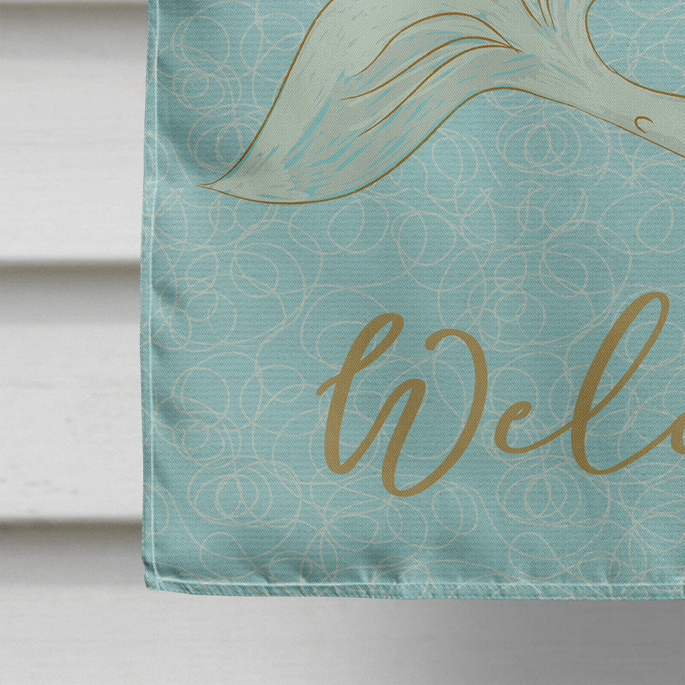 Mermaid House Flag 28x40 Porch Sleeve Pole Decorative Outside Yard Banner Artwork Wall Hanging, Polyester