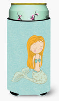 Mermaid Tall Boy Hugger Can Cooler Sleeve Machine Washable Drink Collapsible Insulator Beverage Insulated Holder