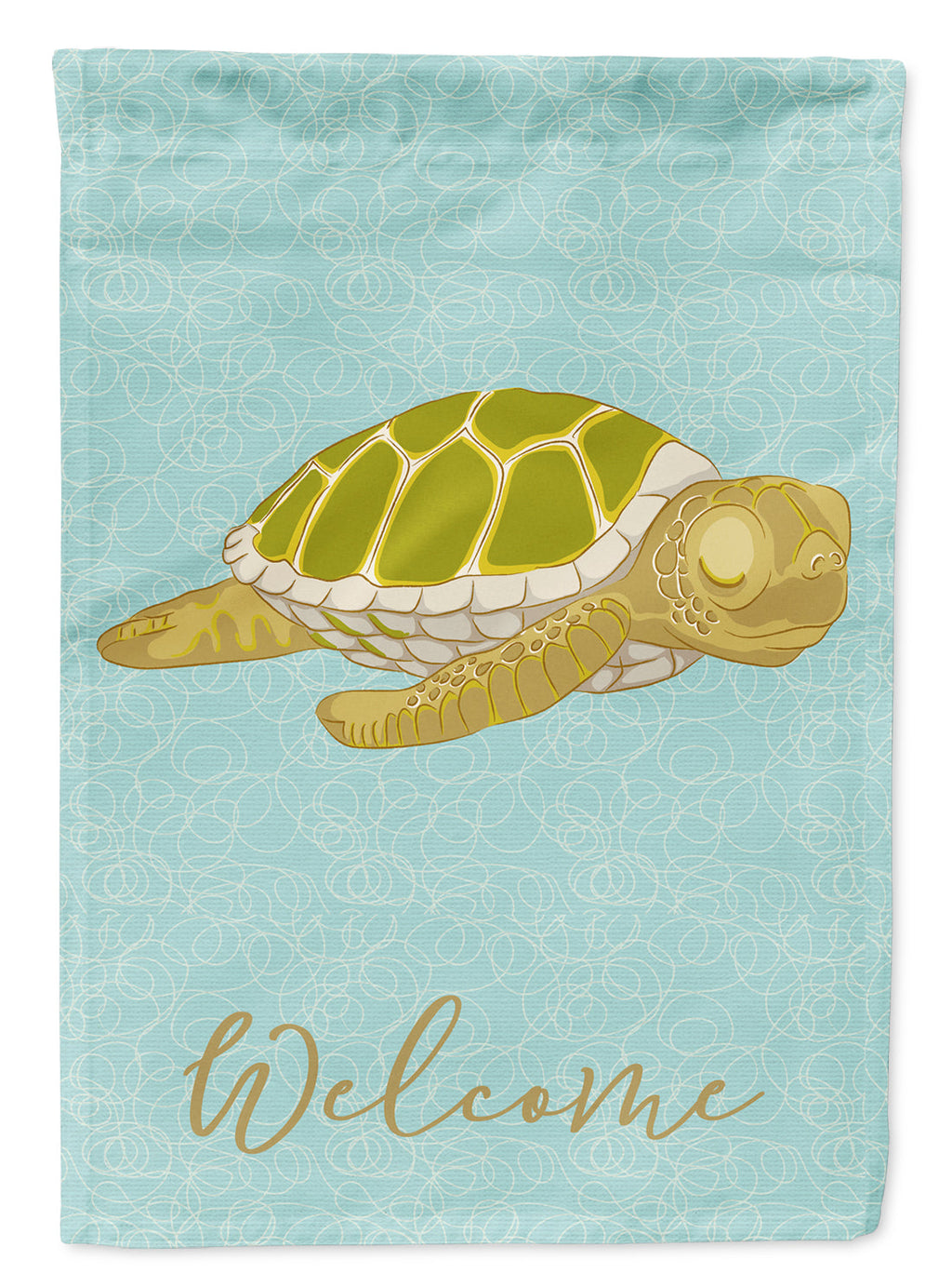 Sea Turtle House Flag 28x40 Porch Sleeve Pole Decorative Outside Yard Banner Artwork Wall Hanging, Polyester