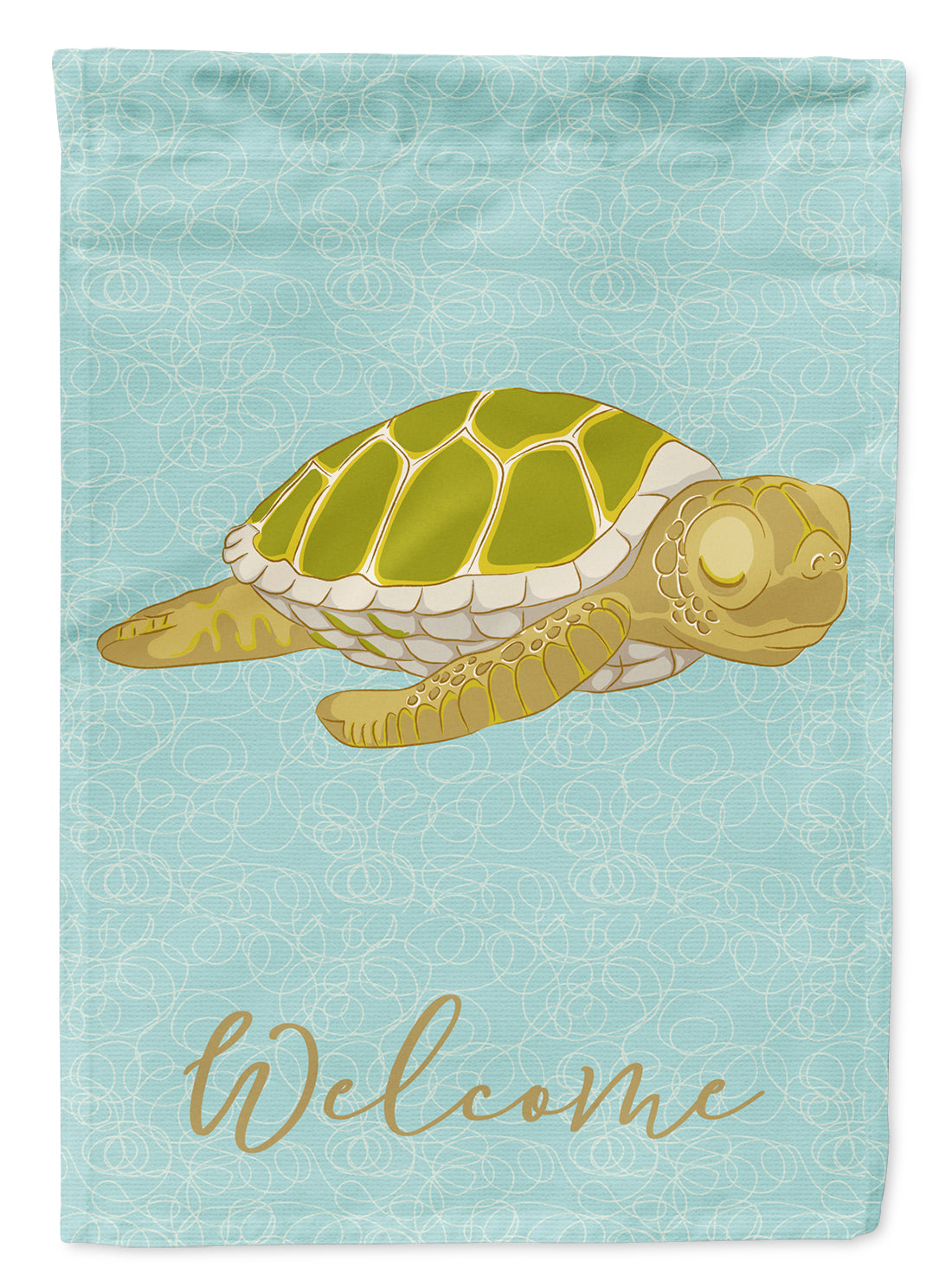 Sea Turtle House Flag 28x40 Porch Sleeve Pole Decorative Outside Yard Banner Artwork Wall Hanging, Polyester