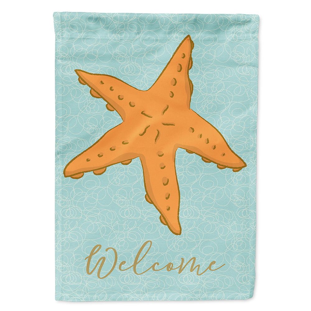 Starfish House Flag 28x40 Porch Sleeve Pole Decorative Outside Yard Banner Artwork Wall Hanging, Polyester