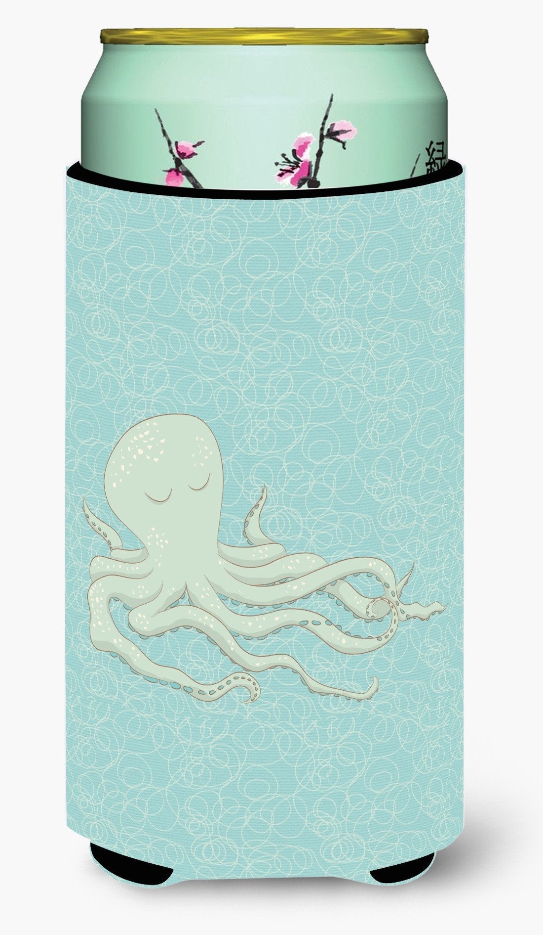 Octopus Tall Boy Hugger Can Cooler Sleeve Machine Washable Drink Collapsible Insulator Beverage Insulated Holder