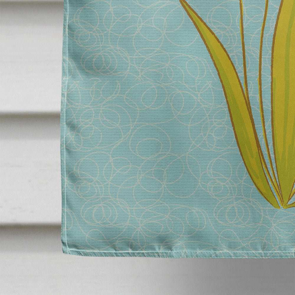 Flowers House Flag 28x40 Porch Sleeve Pole Decorative Outside Yard Banner Artwork Wall Hanging, Polyester