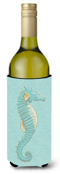 Seahorse Wine Bottle Hugger Gift Sleeve for Standard 750 ml Bottles, Insulated Reusable Also Fits Mini Shot & Pint Bottles