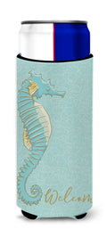 Seahorse Slim Can Hugger , Insulated Foam Hugger for 12 oz Slim Cans, Beer Bottles & Water Bottles, Printed in USA