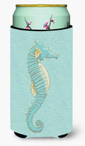 Seahorse Tall Boy Hugger Can Cooler Sleeve Machine Washable Drink Collapsible Insulator Beverage Insulated Holder