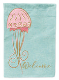 Jelly Fish House Flag 28x40 Porch Sleeve Pole Decorative Outside Yard Banner Artwork Wall Hanging, Polyester