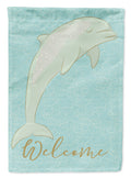 Dolphin House Flag 28x40 Porch Sleeve Pole Decorative Outside Yard Banner Artwork Wall Hanging, Polyester