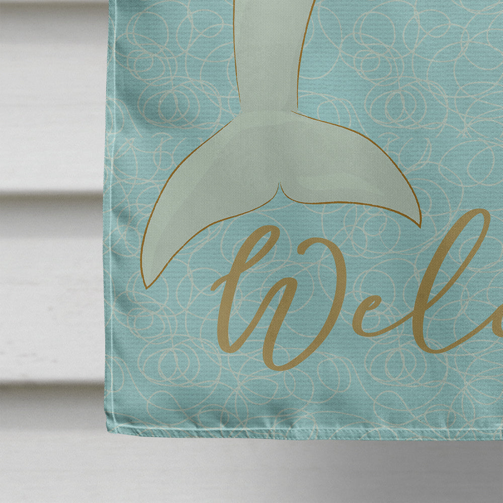 Dolphin House Flag 28x40 Porch Sleeve Pole Decorative Outside Yard Banner Artwork Wall Hanging, Polyester
