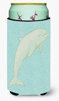 Dolphin Tall Boy Hugger Can Cooler Sleeve Machine Washable Drink Collapsible Insulator Beverage Insulated Holder
