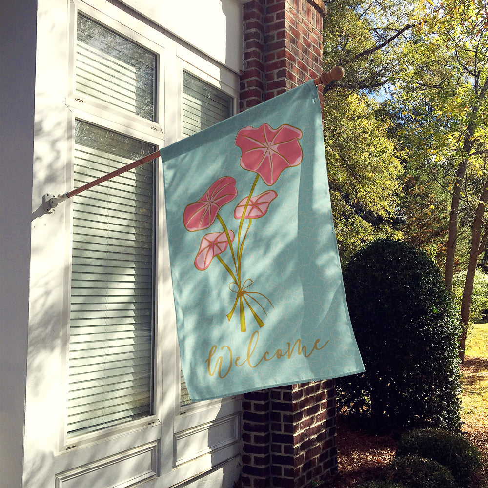 Bunch of Flowers House Flag 28x40 Porch Sleeve Pole Decorative Outside Yard Banner Artwork Wall Hanging, Polyester
