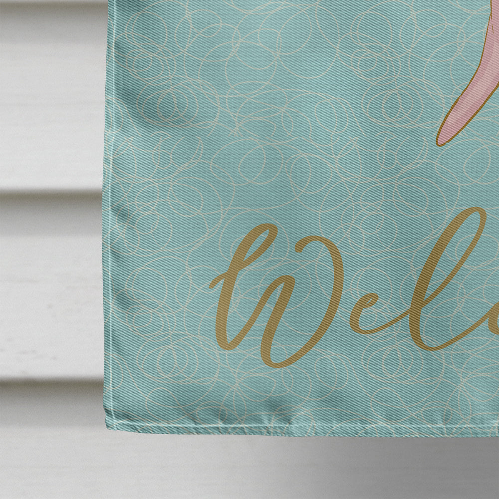 Coral House Flag 28x40 Porch Sleeve Pole Decorative Outside Yard Banner Artwork Wall Hanging, Polyester